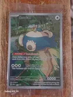 Snorlax SVP EN 051 Black Star Promo Scarlet & Violet card (sealed) - Image 1