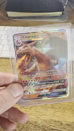 Charizard GX SM195 - Sun & Moon Black Star Promo Holo Pokemon Card - Image 2