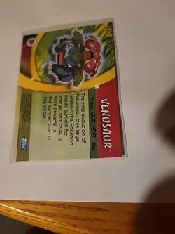 2004 topps Pokemon Advanced Challenge Non Foil Card #81 Venusaur - Image 5