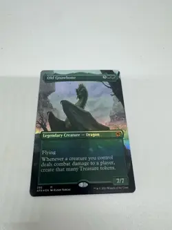MTG - OLD GNAWBONE - FOIL - M/NM BORDERLESS - ADVENTURES IN THE FORGOTTEN REALMS - Image 1