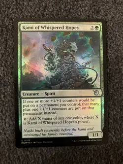 Magic The Gathering MTG - Kami of Whispered Hopes Foil - March of the Machine - Image 1