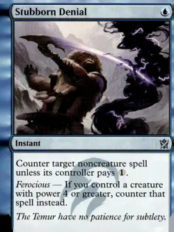 Khans of Tarkir #56 Stubborn Denial - Image 1