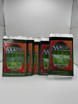 Lot of 5 MTG Homelands Italian/Portuguese Sealed Booster Packs - Image 1