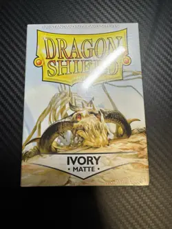 Matte Ivory 100 ct Dragon Shield Sleeves Standard Size - Image 1