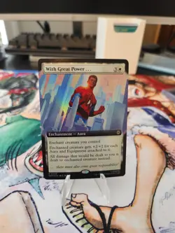 With Great Power... (Extended Art) Marvel's Spider-Man Foil Magic The Gathering - Image 1