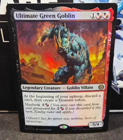 magic the gathering - FOIL! - Ultimate Green Goblin - Legendary Creature - Image 1