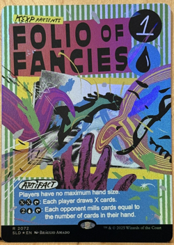 LIMITED EDITION Secret Lair MtG Folio of Fancies Unplayed NM FULL ART FOIL! - Image 1