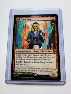 Marvel's Spider-Man Gwen Stacy / Ghost-Spider 78 Magic the Gathering Mythic - Image 3
