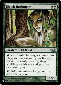 Elvish Harbinger (DD1) 004/062 LIST The List Reprints NM - Image 1