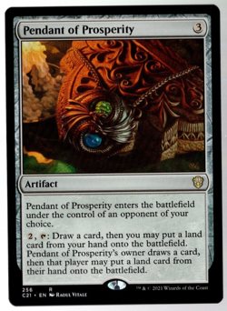 Pendant of Prosperity 256 Non Foil Rare Commander 2021 MTG Near Mint - Image 1