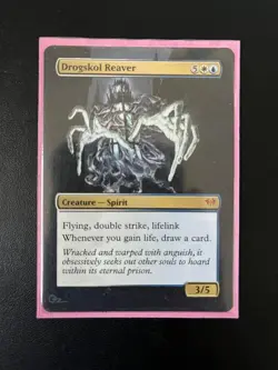 MTG- Drogskol Reaver x1 - Dark Ascension - Altered Art - Image 1
