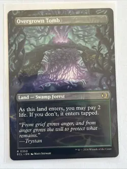 Overgrown Tomb (Borderless) Lorwyn Eclipsed Regular Magic The Gathering MTG - Image 2