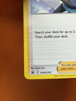 Pokemon TCG-Professor Burnett SWSH167 Black Star Promo NM 2173 - Image 4