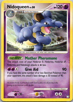 Pokemon TCG Nidoqueen Mysterious Treasures 31/123 Regular Rare LP - Image 1