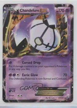 Chandelure EX Pokemon Black & White Legendary Treasures #77 - Image 1