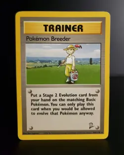 Pokemon TCG - POKEMON BREEDER #105 - RARE - UNLIMITED - BASE SET 2 (2000) -MP/LP - Image 1