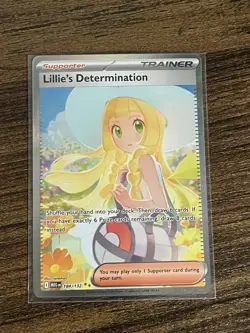 Lillie’s Determination 184/132 Special Illustration Rare Pokemon Mega Evolution - Image 1