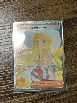 Lillie’s Determination 184/132 Special Illustration Rare Pokemon Mega Evolution - Image 5