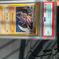 2009 POKEMON PLATINUM ARCEUS #4 KABUTOPS-HOLO PSA 9 - Image 3