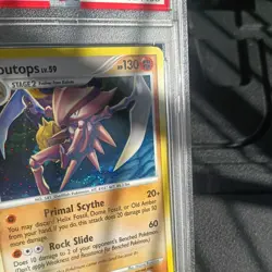 2009 POKEMON PLATINUM ARCEUS #4 KABUTOPS-HOLO PSA 9 - Image 4