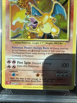 TWO 2023 Pokemon CLC EN Charizard #003 HOLO AGS 9.5 MINT + PSA CGC - Image 2