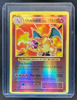 2016 Pokemon XY Evolutions Charizard Reverse Holo #11/108 - Image 1
