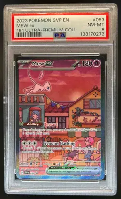 2023-25 Pokemon SV Black Star Promos - SVP EN Mew ex #053 PSA 8 - Image 1