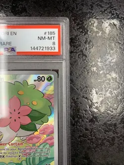 2025 POKEMON DESTINED RIVALS EN SHAYMIN ILLUSTRATION RARE #185 - PSA 8 - Image 2