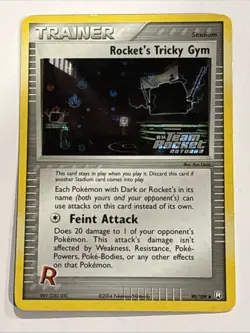Rocket's Tricky Gym 90/109 Team Rocket Returns Holo Pokemon TCG - Image 1