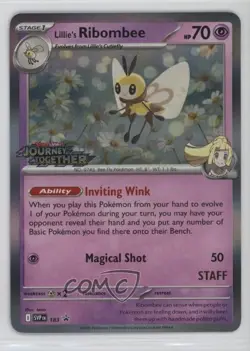 Lillie's Ribombee (Staff Promo) Pokemon Scarlet & Violet Black Star #183 - Image 1