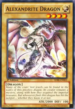 Alexandrite Dragon - SDBE-EN003 - Common - Unlimited Edition - Damaged - Image 1