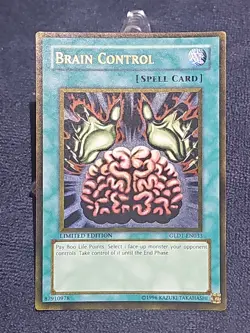 Yugioh Brain Control GLD1-EN033 Gold Rare Limited Edition 💥 - Image 1