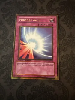 Yu-Gi-Oh! TCG Mirror Force GLD1-EN039 Gold Rare Limited Edition - Image 1