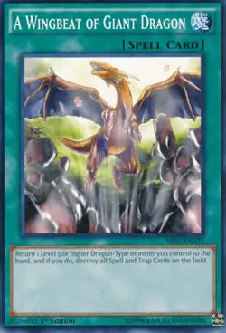 A Wingbeat of Giant Dragon - SR02-EN027 - Common - 1st Edition - Lightly Played - Image 1