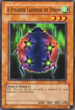 4-Starred Ladybug of Doom - PSV-088 - Common - Unlimited Edition - Near Mint - Image 1