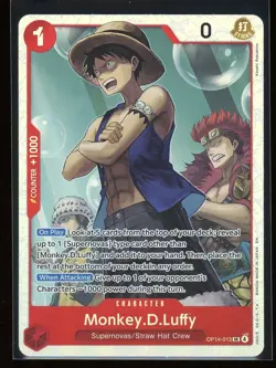 Monkey.D.Luffy One Piece OP14 The Azure Sea's Seven Super Rare #013 - Image 1
