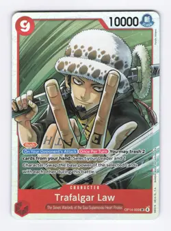 Trafalgar Law OP14-009 (Foil) (SR) One Piece The Azure Sea's Seven (OP14) - Image 1