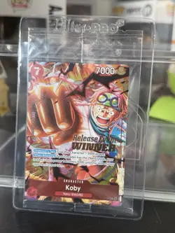 SEALED One Piece Card Game TCG Koby OP-12 Release Event WINNER Card P-092 - Image 1