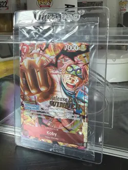 SEALED One Piece Card Game TCG Koby OP-12 Release Event WINNER Card P-092 - Image 2