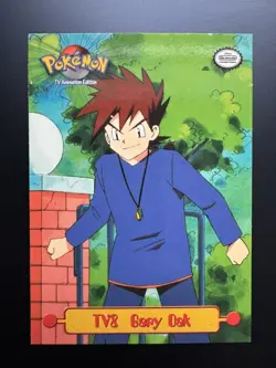 Gary Oak TV8 Non Holo 1999 Pokemon Topps TV Animation Edition Puzzle Card - Image 1