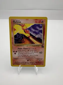 Pokemon TCG Moltres 21 Black Star Promo Card 2000 Movie Promo - NM/M - Image 1