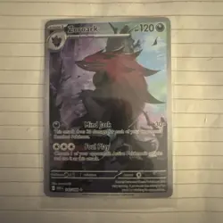 Pokemon TCG Zoroark White Flare 2025 IR Holo Rare Card 143/086 - Image 2