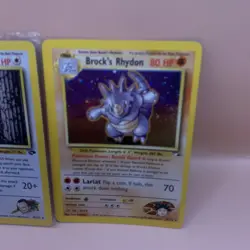 Vintage Pokemon Lot Of 2 Cards Giovanni's Persian 08/132 & Brocks Rhydon 2/132 - Image 3