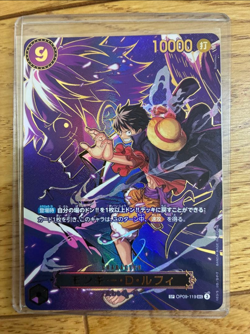 Luffy OP09-119 SEC SP Alt Art Carrying on His Will ONE PIECE Card Japanese NM - Image 1