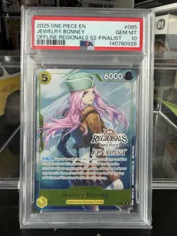 Jewelry Bonney Regional Finalist Card P-085 One Piece PSA 10 - Image 1