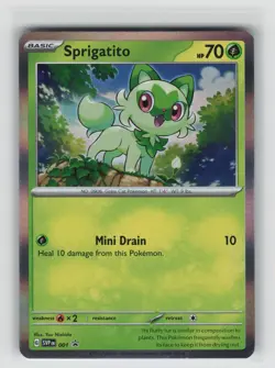 Sprigatito Promo SV: Scarlet & Violet Promo Cards 001 NM - Image 1