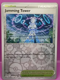 Jamming Tower 153/167 Twilight Masquerade Reverse Holo Pokemon Card - Image 1