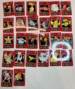 56 NM LP Pokemon Zukan Pokedex Mini Card Carddass Bandai Japanese - Image 4