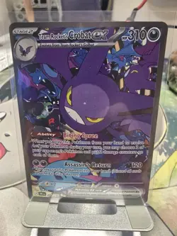 Team Rockets Crobat EX Sir Holo Card 234/182 Destined Rivals Series NM - Image 1