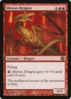 Shivan Dragon - Medium Play MTG Duels of the Planeswalkers - Image 1